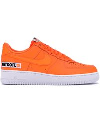 nike air force one high orange