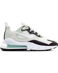 Nike Air Max 270 React Black White Bleached Coral W Lyst
