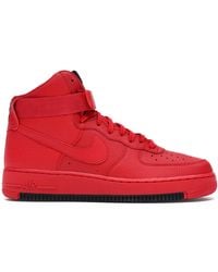 sf air force 1 high white university red