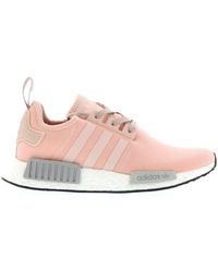adidas nmd r1 heather grey raw pink