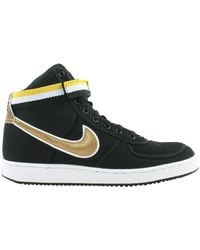 nike vandal high supreme black metallic gold
