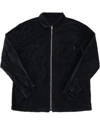 supreme vampire denim zip up shirt