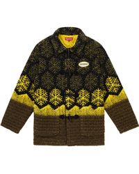 snowflake toggle fleece jacket