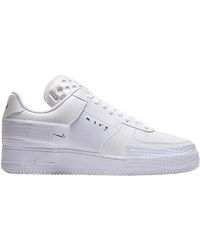 nike air force 1 type white obsidian