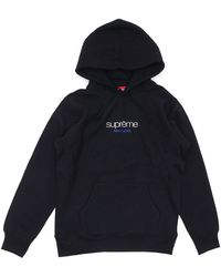 supreme chrome classic logo hoodie