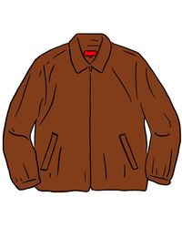 supreme velvet swirl work shirt