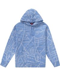 supreme gonz embroidered map hooded sweatshirt