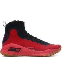 under armour curry 4 red black gum