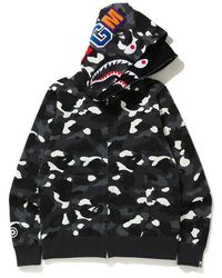 camo and black bape hoodie