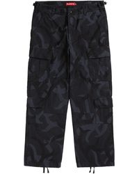 supreme leather cargo pants