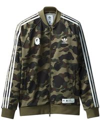 bape x adidas adicolor track top raw red
