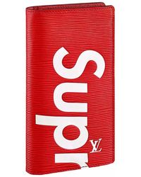 louis vuitton x supreme slender wallet epi stores
