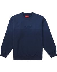 supreme dipped crewneck purple