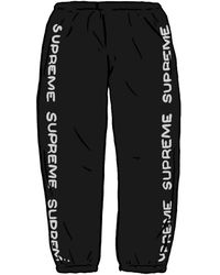 supreme black sweatpants