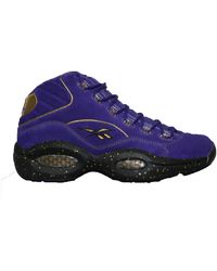 purple and gold reebok questions