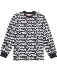 supreme signature script logo tee