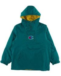 supreme champion pullover parka black