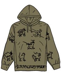 supreme animals hooded sweatshirt