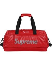 supreme duffle bag ss18 red