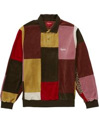 supreme half zip polo