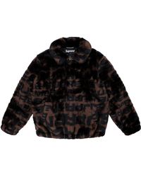 supreme fur jacket