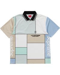 supreme colorblocked soccer polo