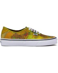 yellow vans with sunflowers