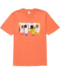 supreme kids hand tee