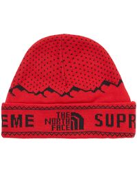 supreme the north face fold beanie black