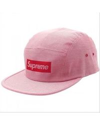 supreme jacquard box logo camp cap navy