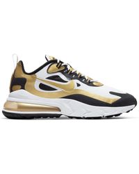 Nike Air Max 270 React White Black Metallic Pewter For Men Lyst Nike Air Max 270 React White Black Metallic Pewter For Men Lyst