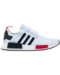 adidas nmd r1 mens black and red