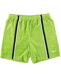 supreme floral velour short