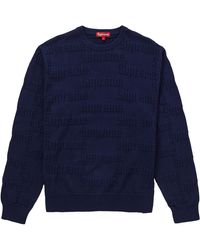supreme raised logo sweater