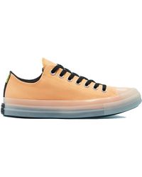 converse navy & orange earthy buck trek ox trainers