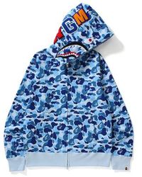 bape abc shark full zip hoodie pink
