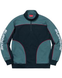 overdyed half zip sweatshirt supreme