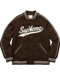 supreme lacoste varsity jacket