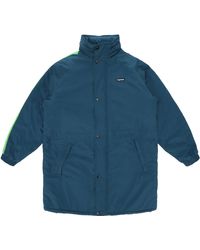 supreme pinstripe panel sports parka