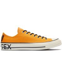 converse navy & orange earthy buck trek ox trainers