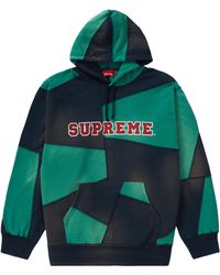 supreme patchwork tie dye hooded sweatshirt tie dye