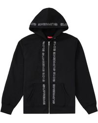 supreme topline zip up sweatshirt