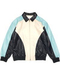 supreme studded arc logo leather jacket red