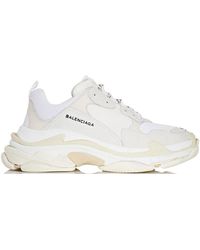 all white triple s balenciaga