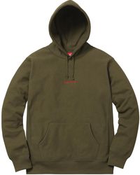 olive green supreme hoodie