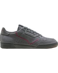 adidas originals continental 80's tfl central bakerloo trainers in black