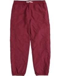supreme paneled warm up pant