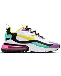 Nike Air Max 270 React Black White Bleached Coral W Lyst