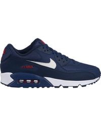 air max 90 navy blue and red