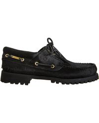 black timberland moccasins